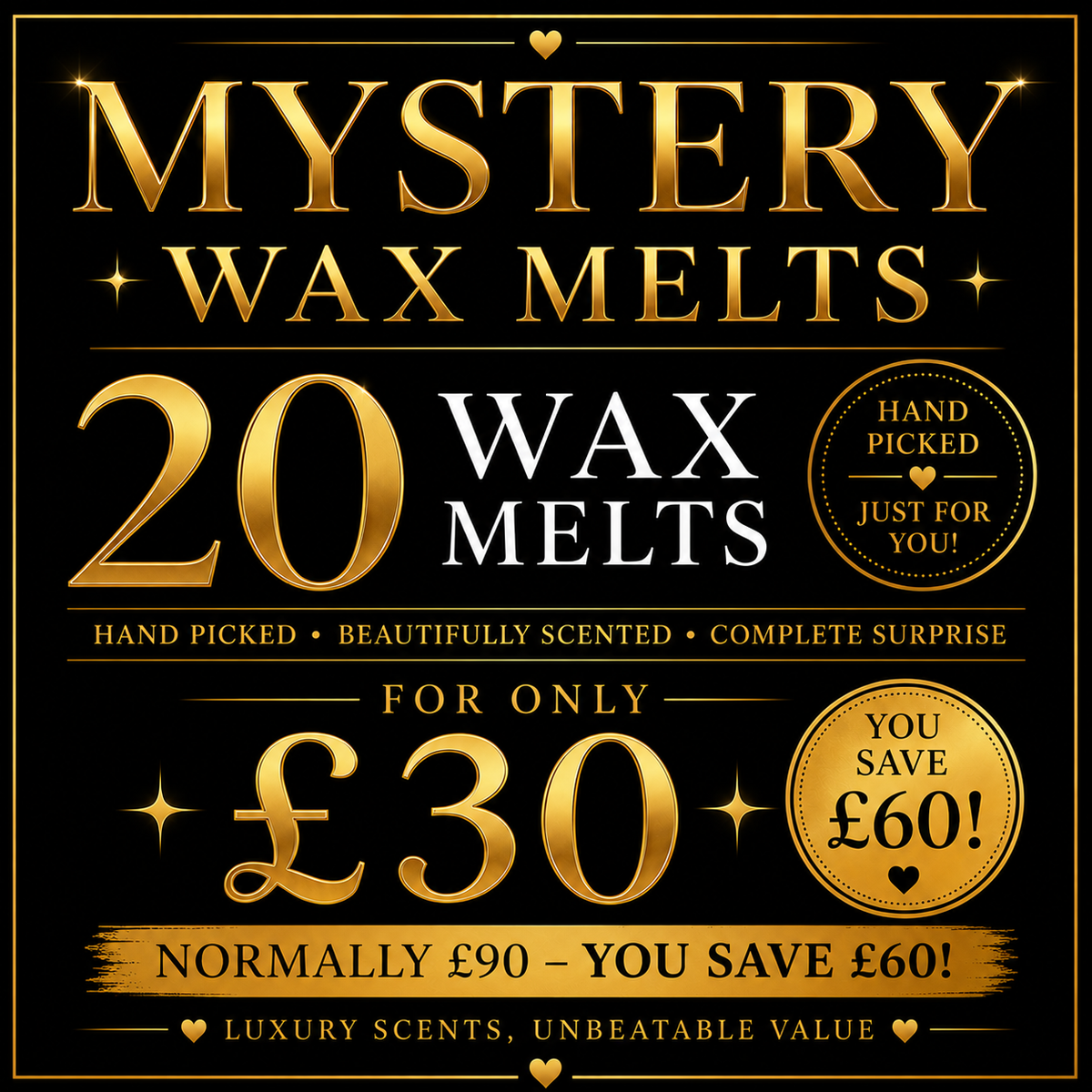 Mystery Wax Melts 20 for £30