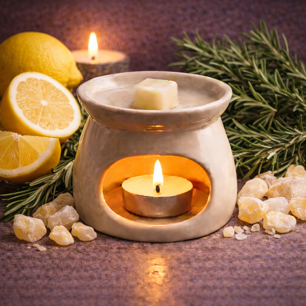 Lemon, Rosemary & White Amber Wax Melts