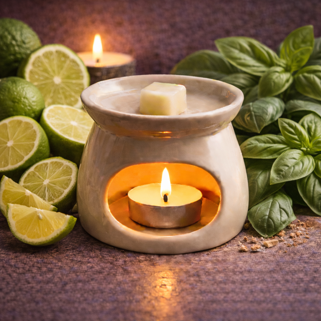 Lime, Bergamot & Basil wax Melts